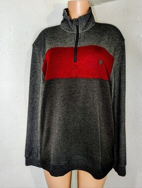 IZOD Advantage Performance Stretch 1/4 Zip Pullover - Large